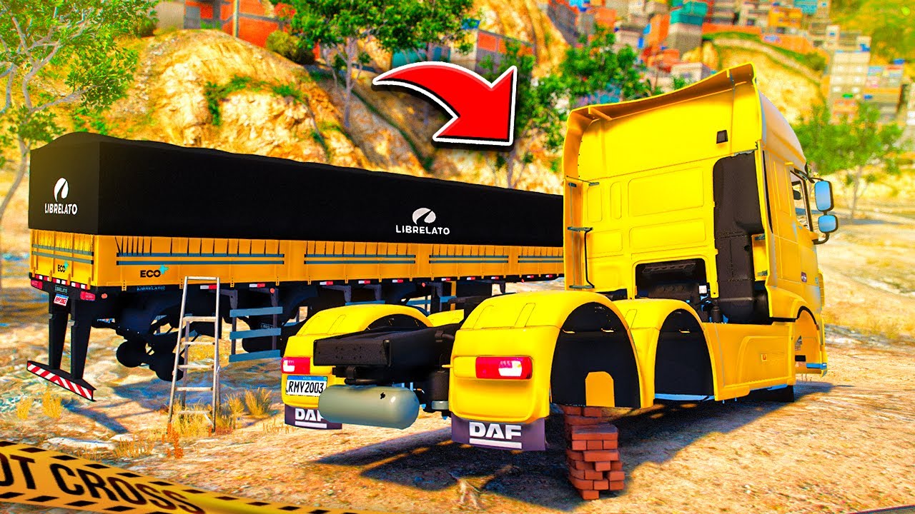GTA V VIDA DE CAMINHONEIRO | ACHEI MEU CAMINHÃO ABANDONADO NO MEIO DA FAVELA 🥺 #316