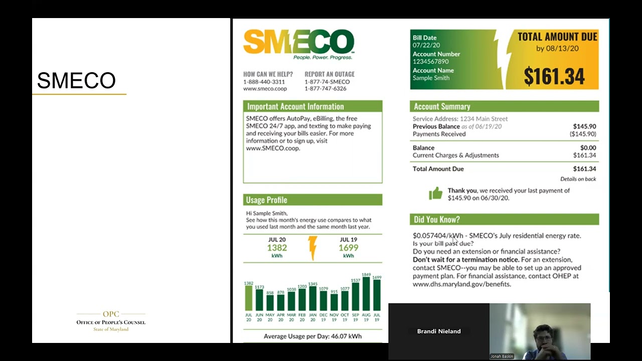 How to read your SMECO and Washington Gas bill 3.11.2025