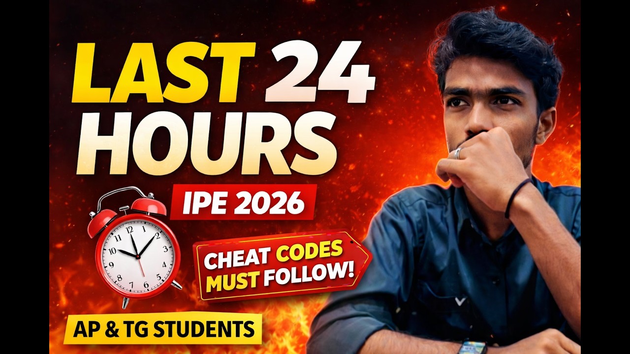 Don’t Go to Exam Hall Without Watching This 😰 | Intermediate IPE 2026 Last Minute Plan
