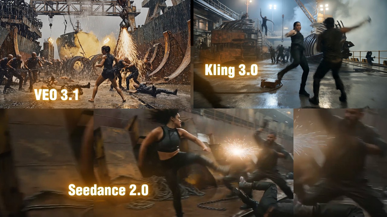 I tested Seedance 2.0 vs Kling 3.0 vs VEO 3.1 I Best AI video Generating Model in 2026