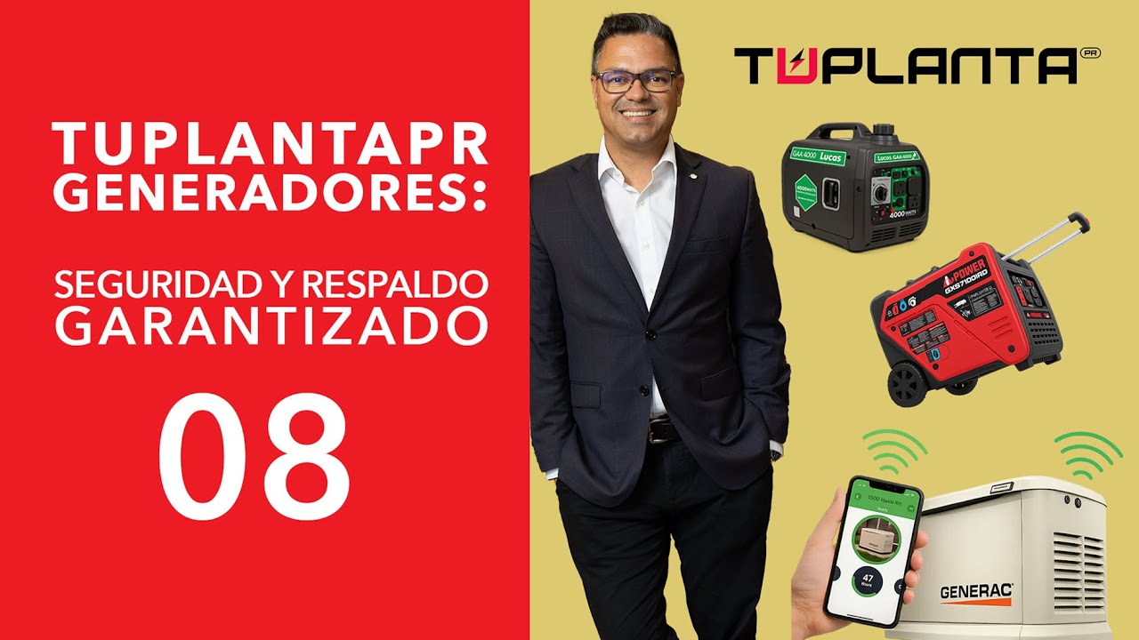 Generadores eléctricos con TuPlantaPR: potencia, seguridad y respaldo garantizado