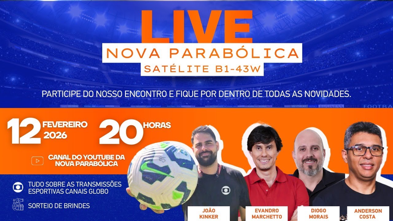 LIVE NOVA PARAB&Oacute;LICA - ESPORTES CANAIS GLOBO