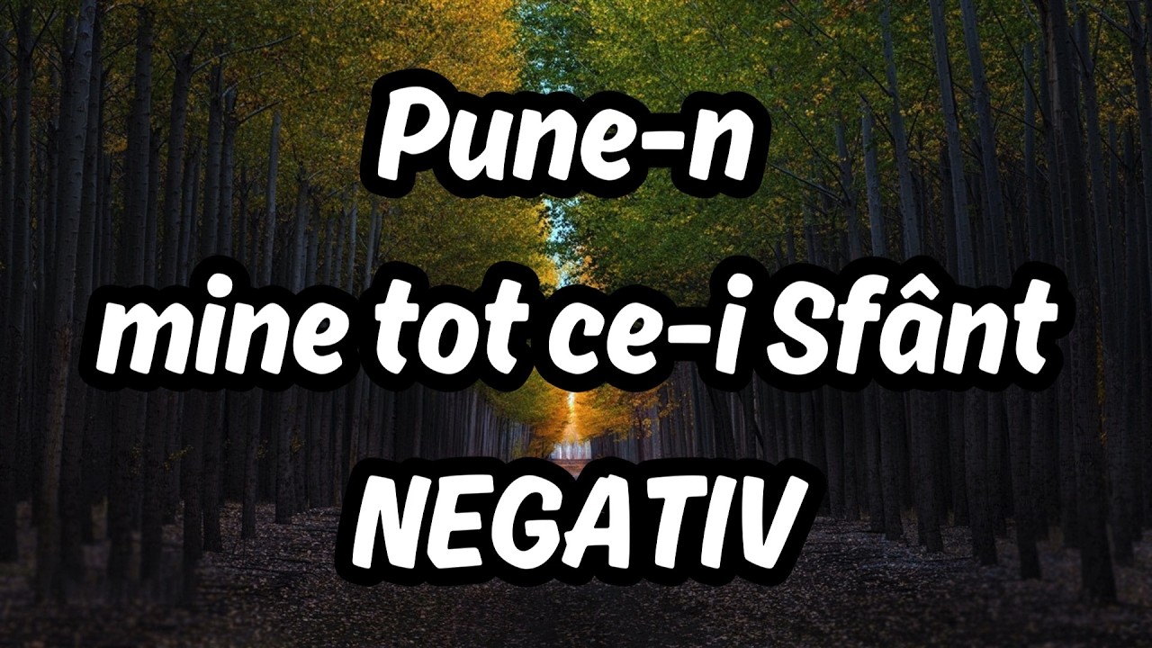 Pune-n mine tot ce-i Sfânt - NEGATIV