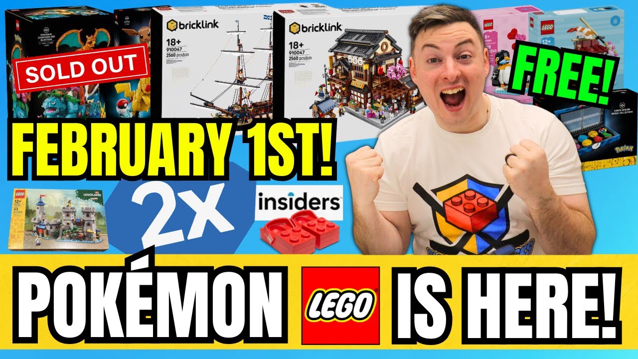 Все НОВЫЕ наборы Lego в ФЕВРАЛЕ! Pok&eacute;mon, Bricklink, подарки за покупку и МНОГОЕ ДРУГОЕ!
