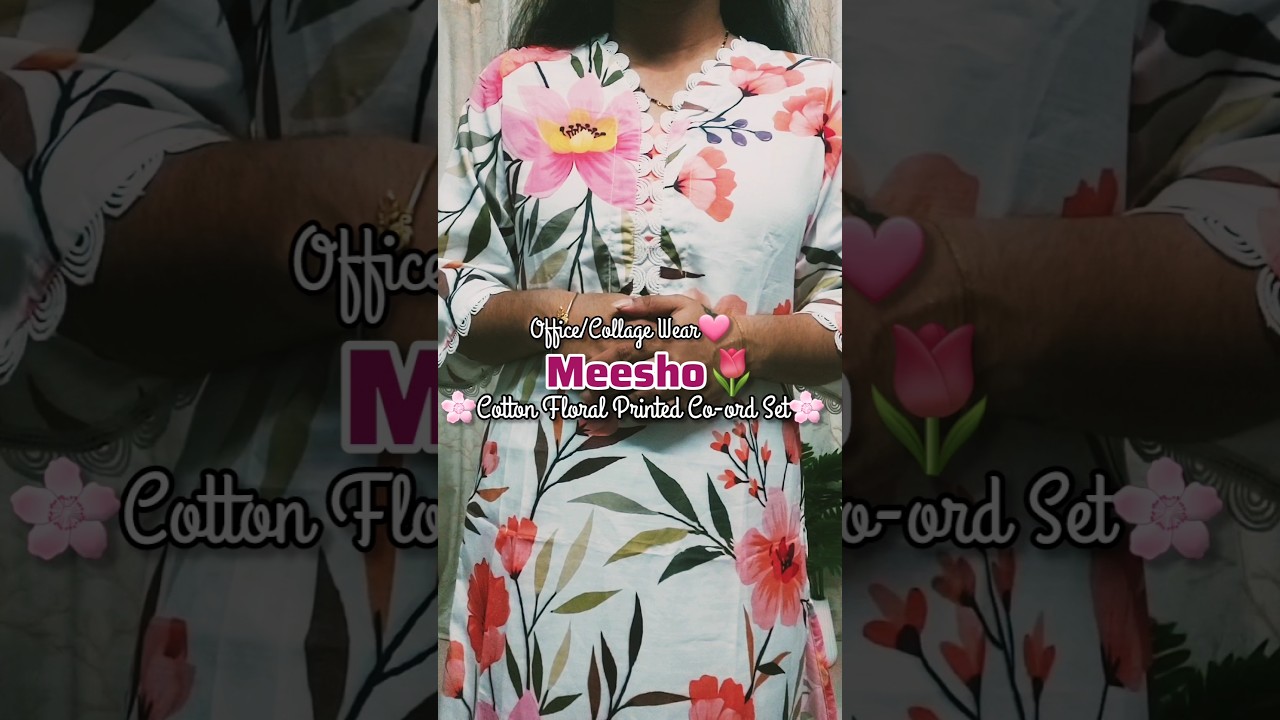 Cotton Floral Printed Co-ord Set🖇Link In Community Post #cotton #floral #printed #coordset #meesho
