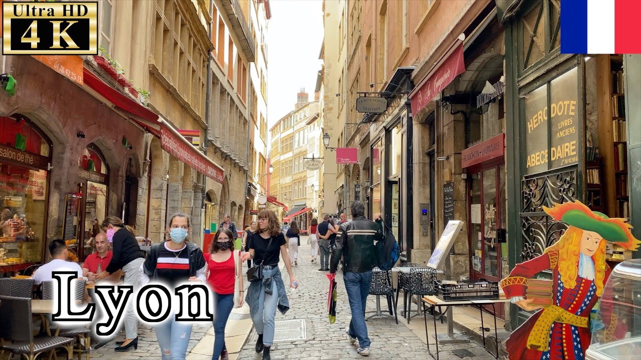 🇫🇷Lyon Walk - Rue Saint-Jean -【4K 60fps】