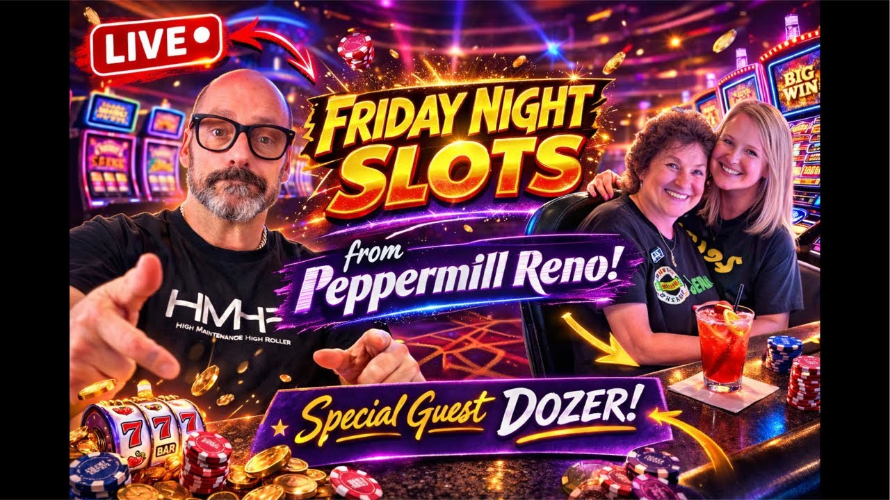 Jackpots All Night with Dozer! Let&rsquo;s Party! #casino #slotmachine #live