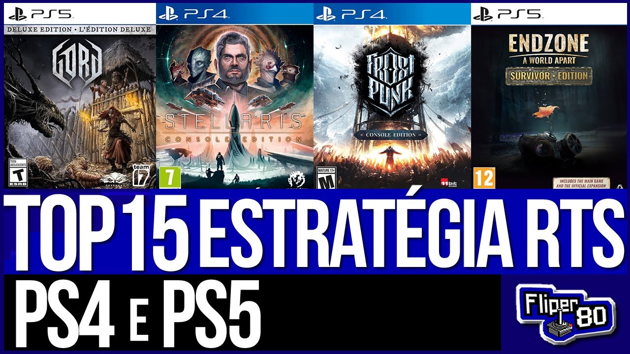 TOP 15 GAMES de ESTRATÉGIA RTS no PS4 e PS5 - jogos de estratégia em tempo real