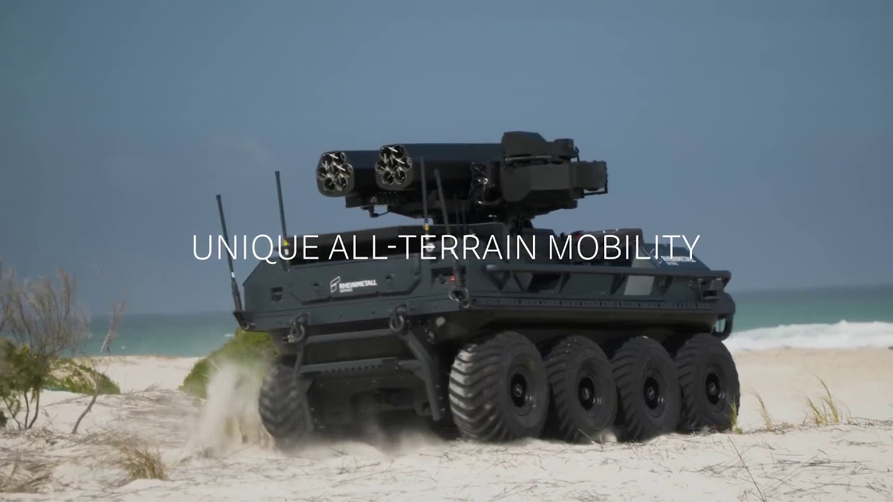 Rheinmetall prueba la capacidad de munición de su UGV Maestro de Misión