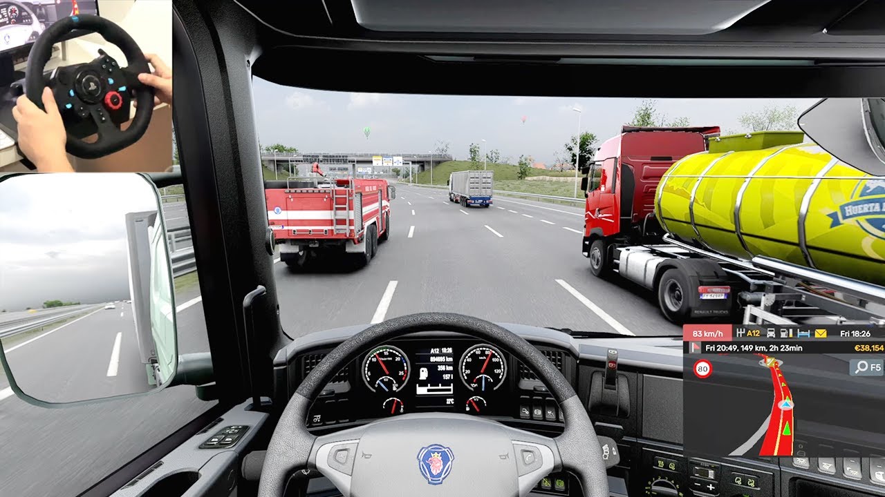 Driving Across Italy with Realistic Traffic Mod | Euro Truck Simulator 2 + Logitech G29 Gameplay