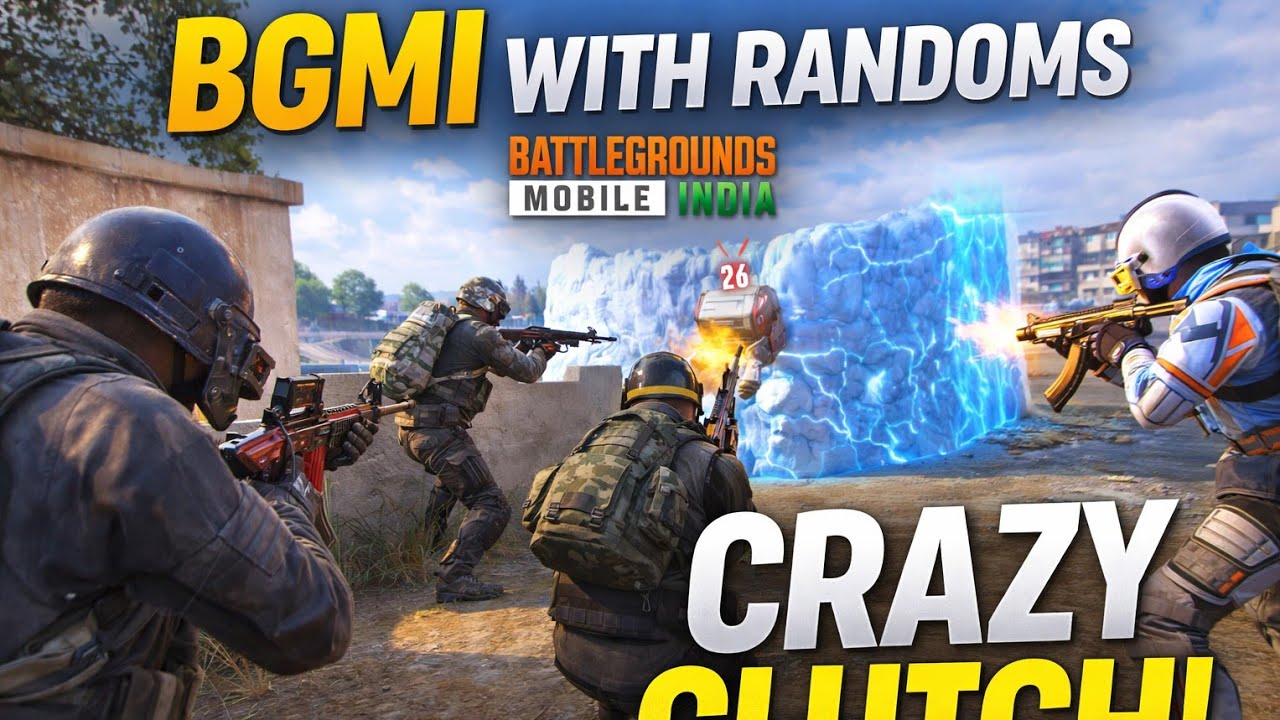 Playing BGMI with Randoms – Unexpected Clutch Moments!🔥