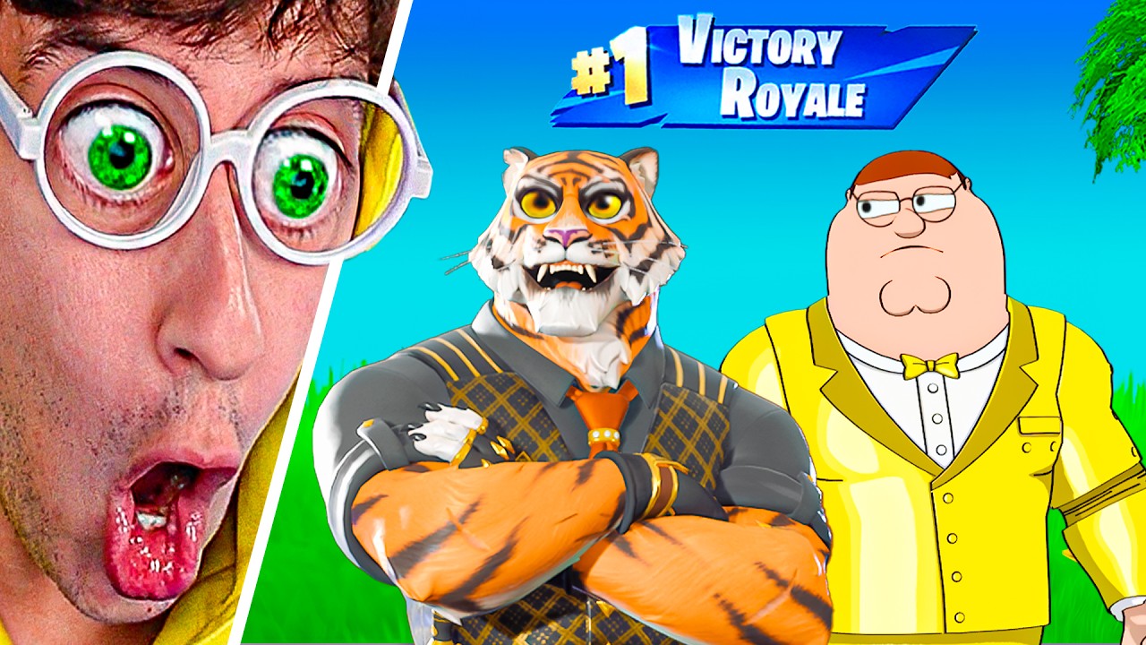 REACCIONANDO al CAPÍTULO 5 🐯😂! (Skins, Mapa y Primera Win) - Fortnite