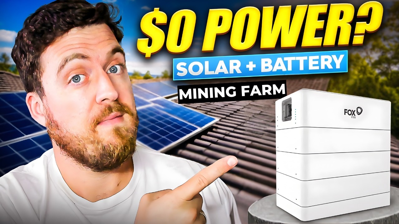 Solar Powered AI & Crypto Mining Farm | 42kWh Battery, ROI & Current Earnings