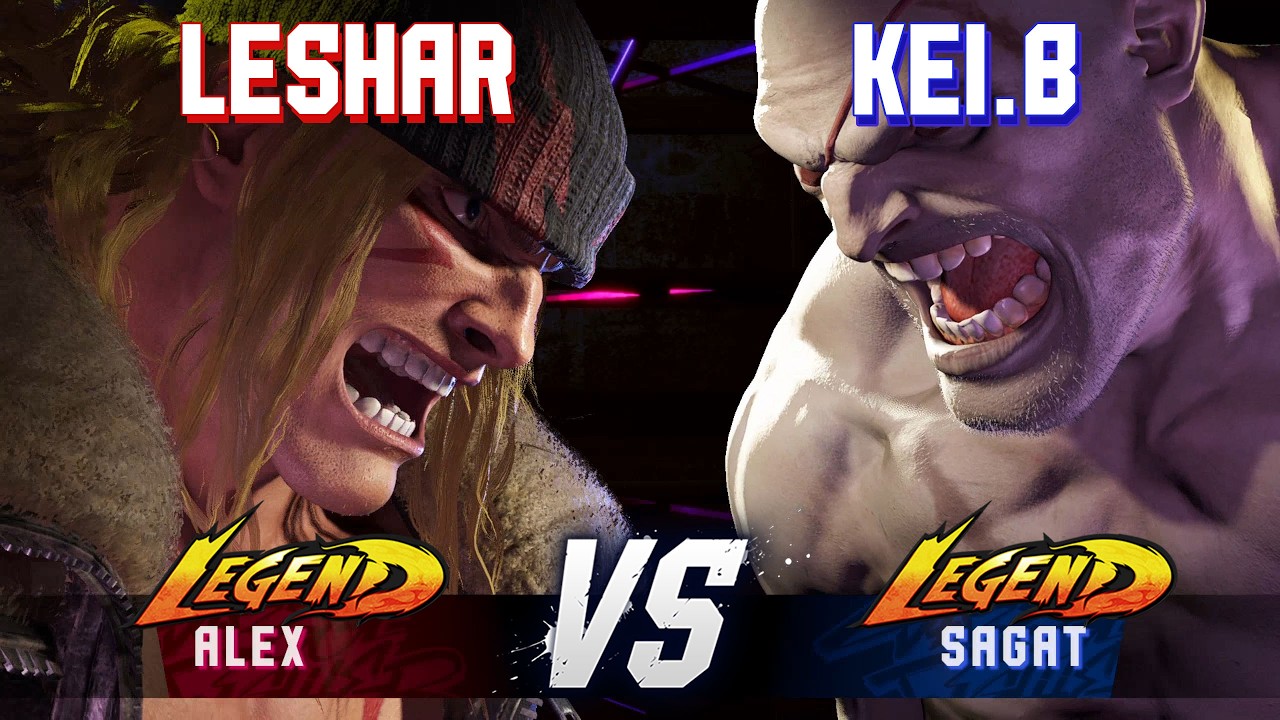 SF6 ▰ LESHAR (Alex) vs KEI.B (Sagat) ▰ High Level Gameplay