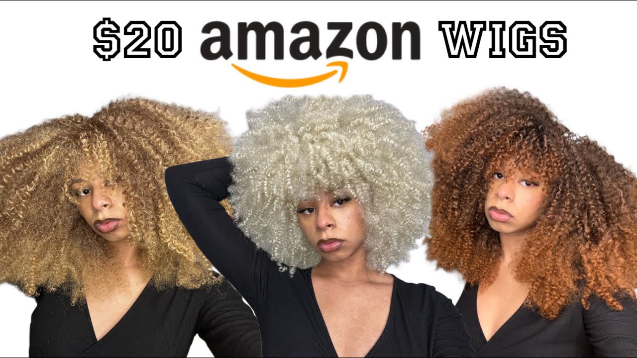 Синтетические вьющиеся афро-парики за 20 долларов от Amazon (часть 2) | Бесклеевые вьющиеся парик...