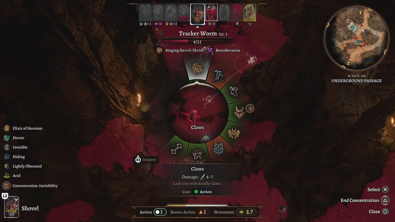 Baldur's Gate 3 Pure Enchantment Wizard Solo Playstyle Combat Test