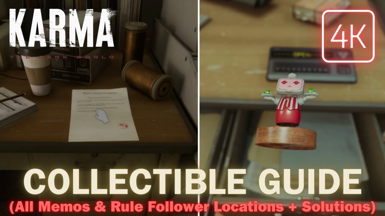 KARMA The Dark World - All Memos & Rule Follower Locations + Solutions | Collectibles Guide