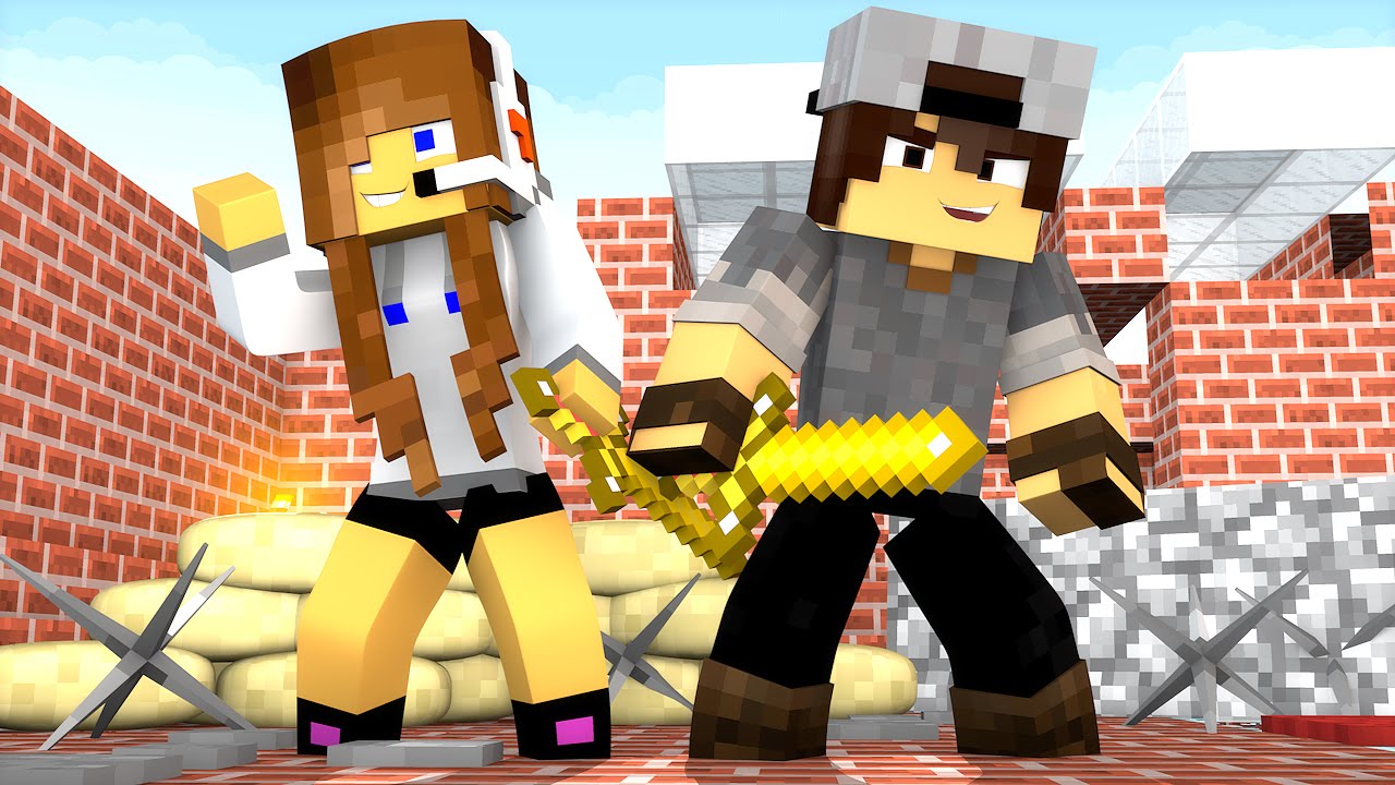 Minecraft: SORTE NO PVP - ESPADA DO HERÓI!