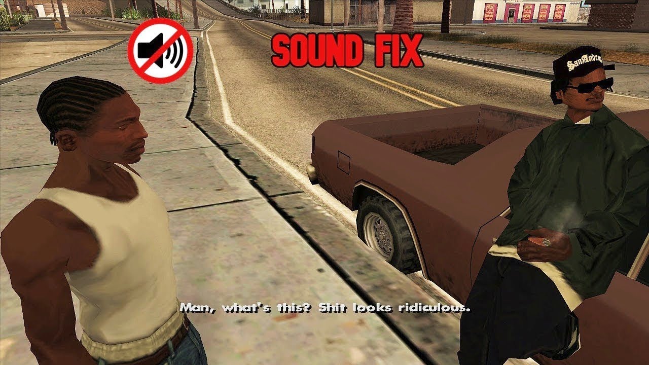 Gta san andreas - cutsene no sound FIX