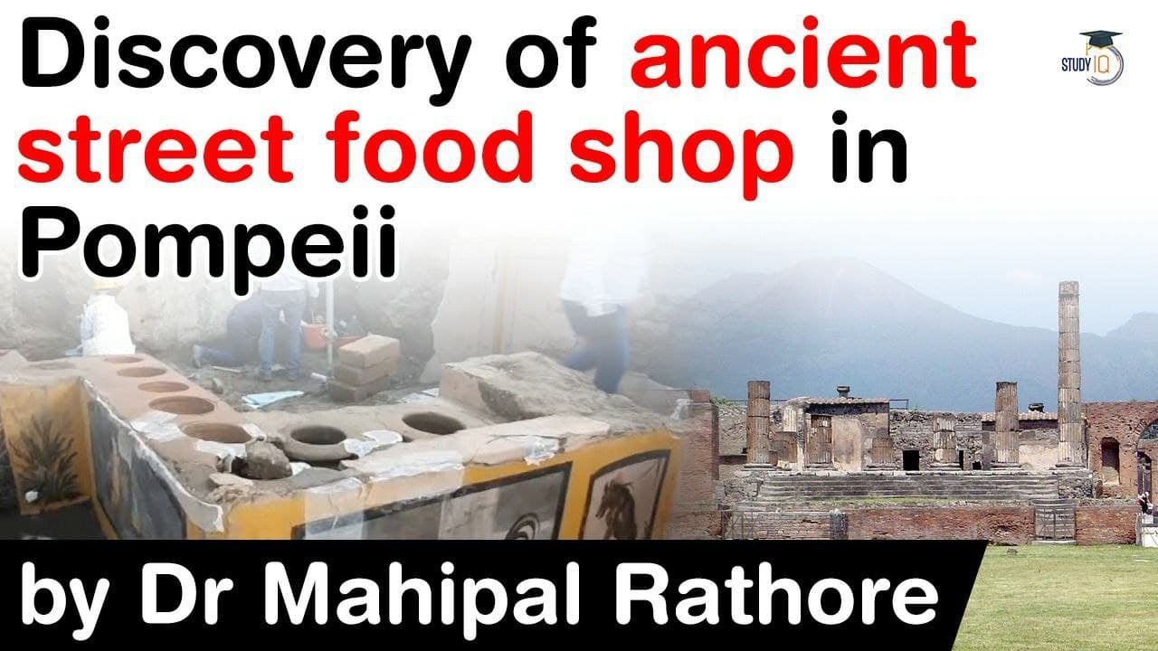 Discovery of ancient STREET FOOD SHOP in Pompeii - Facts about UNESCO World Heritage Site Pompeii