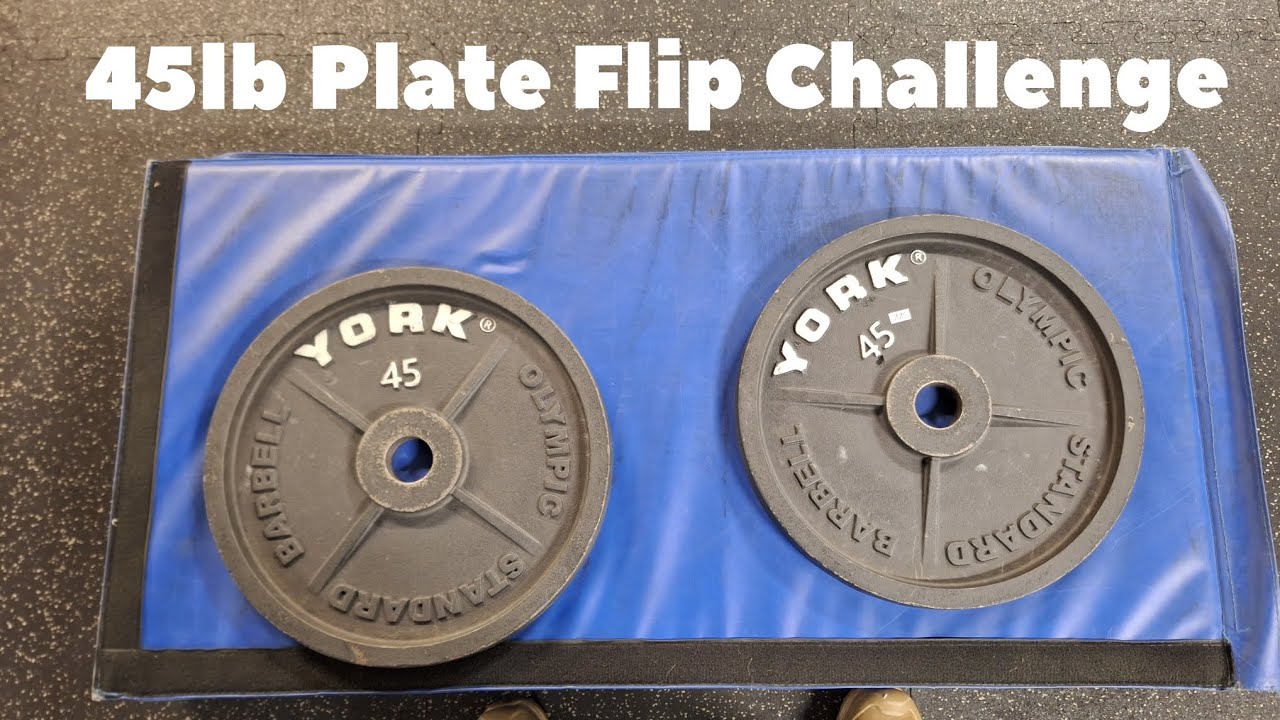 Knife Thrower Sets a Record Doing The 45lb Plate Flip Challenge | World Record!?!?!