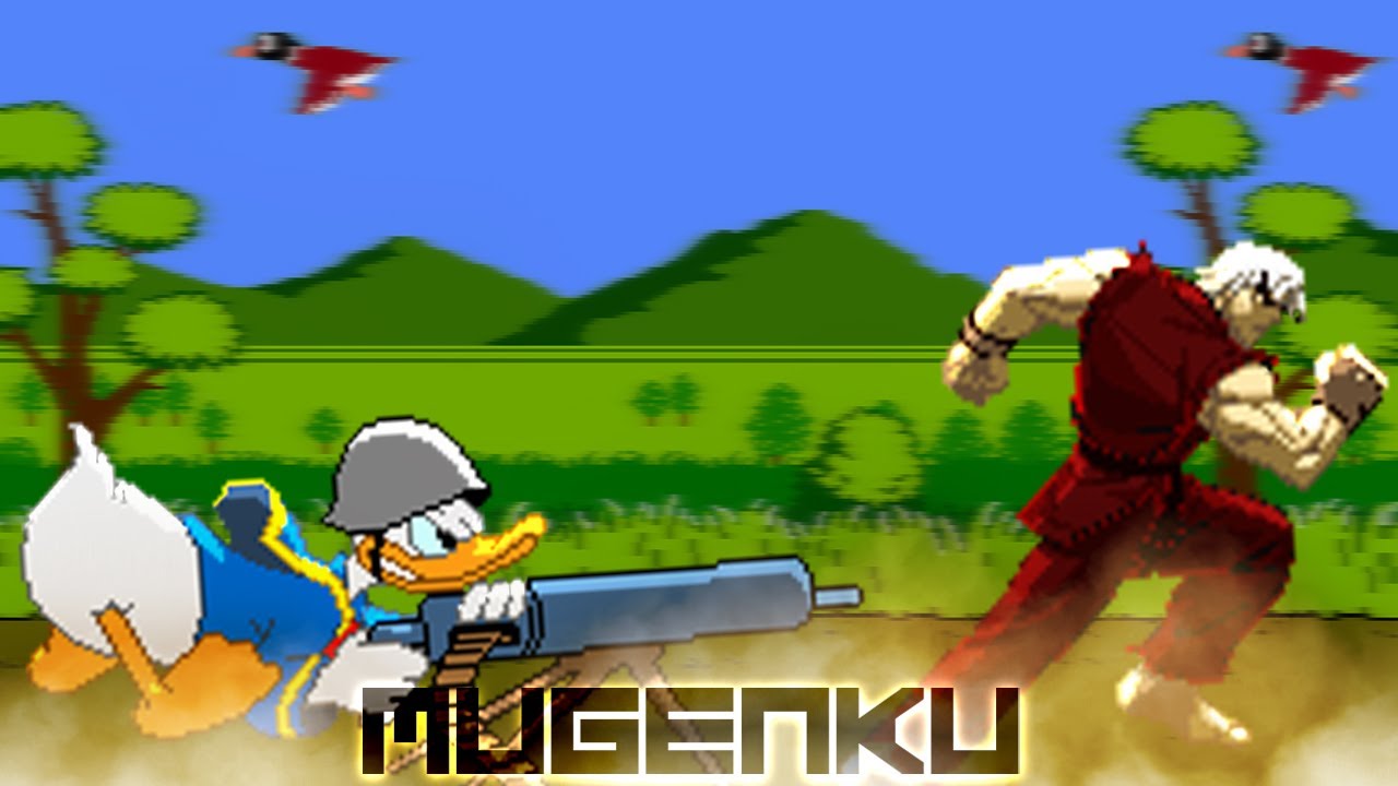 Donald Duck vs Kai Sensei Ken's Bizarre Adventure. Disney vs Street Fighter MUGEN Multiverse