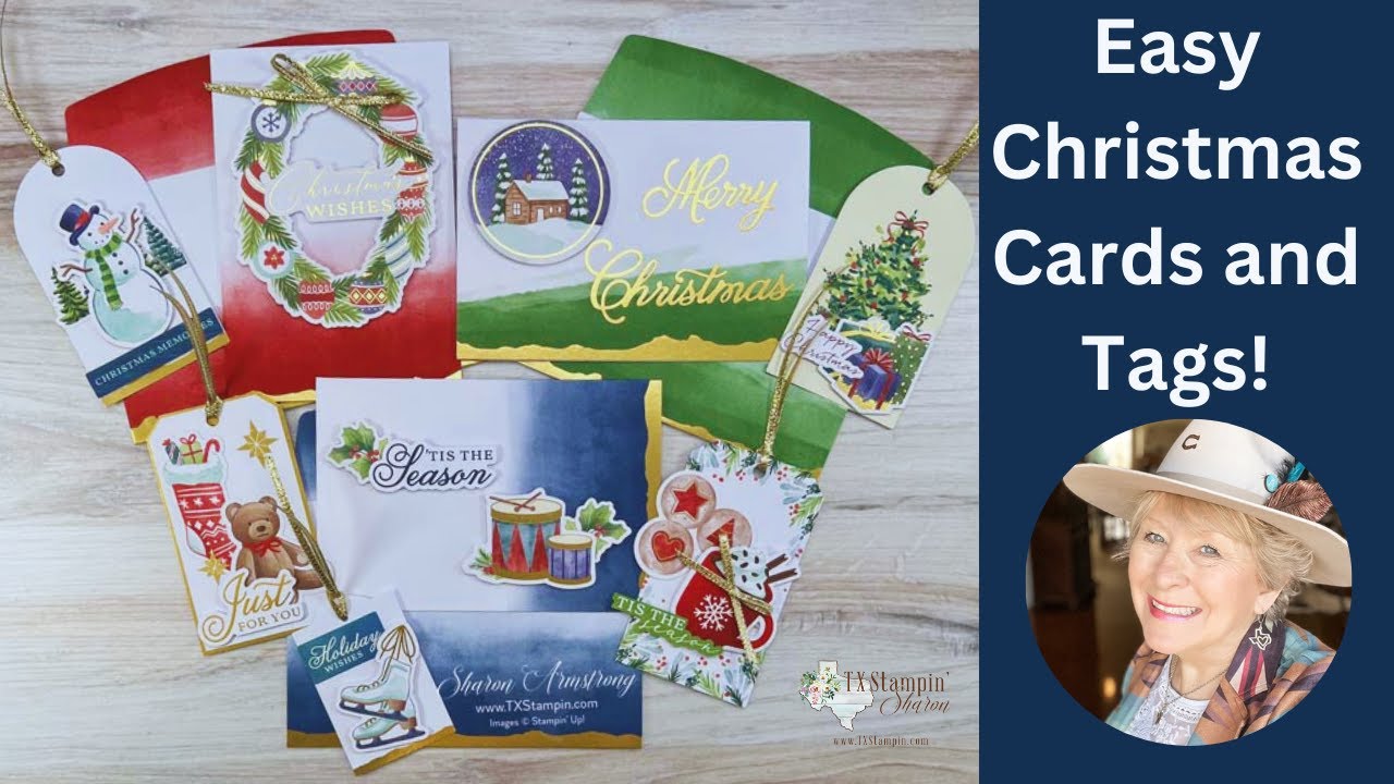 Gold-Dipped Christmas Cards: Super Easy To Make And Look Great!