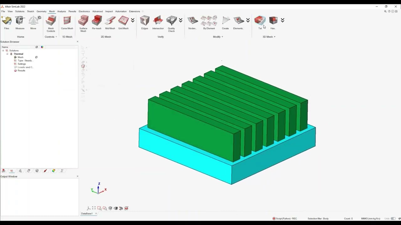 Session 20:   Altair SimLab DOE using parametric CAD