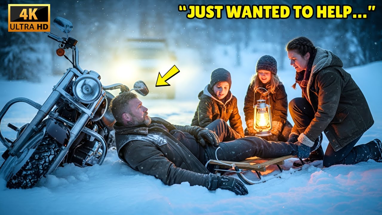 Her Kids Pulled a Biker From a Snowstorm — What 200 Hells Angels Did Next Shocked Her Town