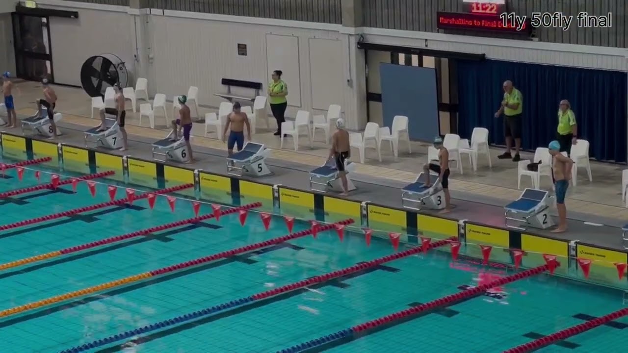 2024/03/26~28 Queensland school swimming 11y boy 50m butterfly 