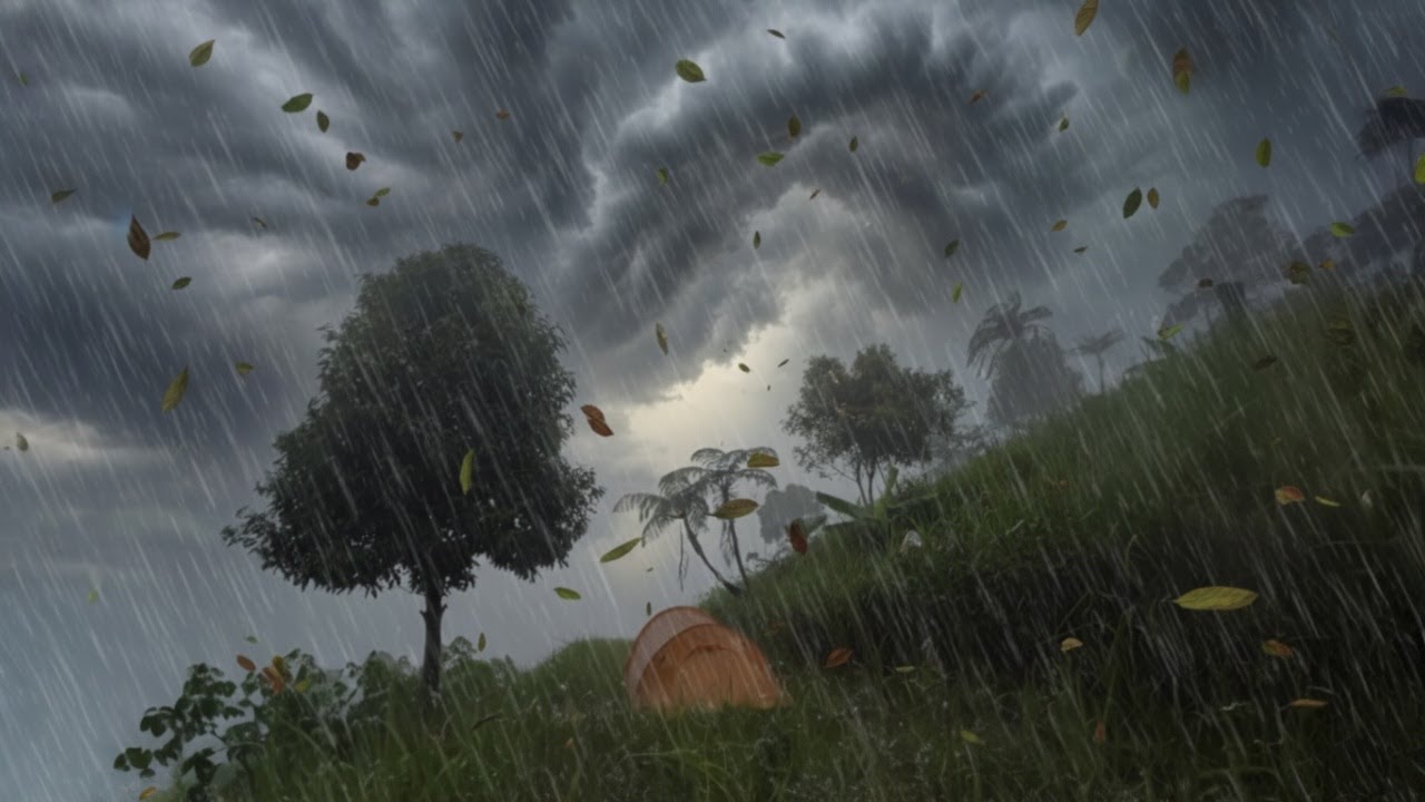 ⛈️ BEYOND MY EXPECTATIONS‼️ VERY HEAVY RAIN CAMPING AND CRAZY WINDS