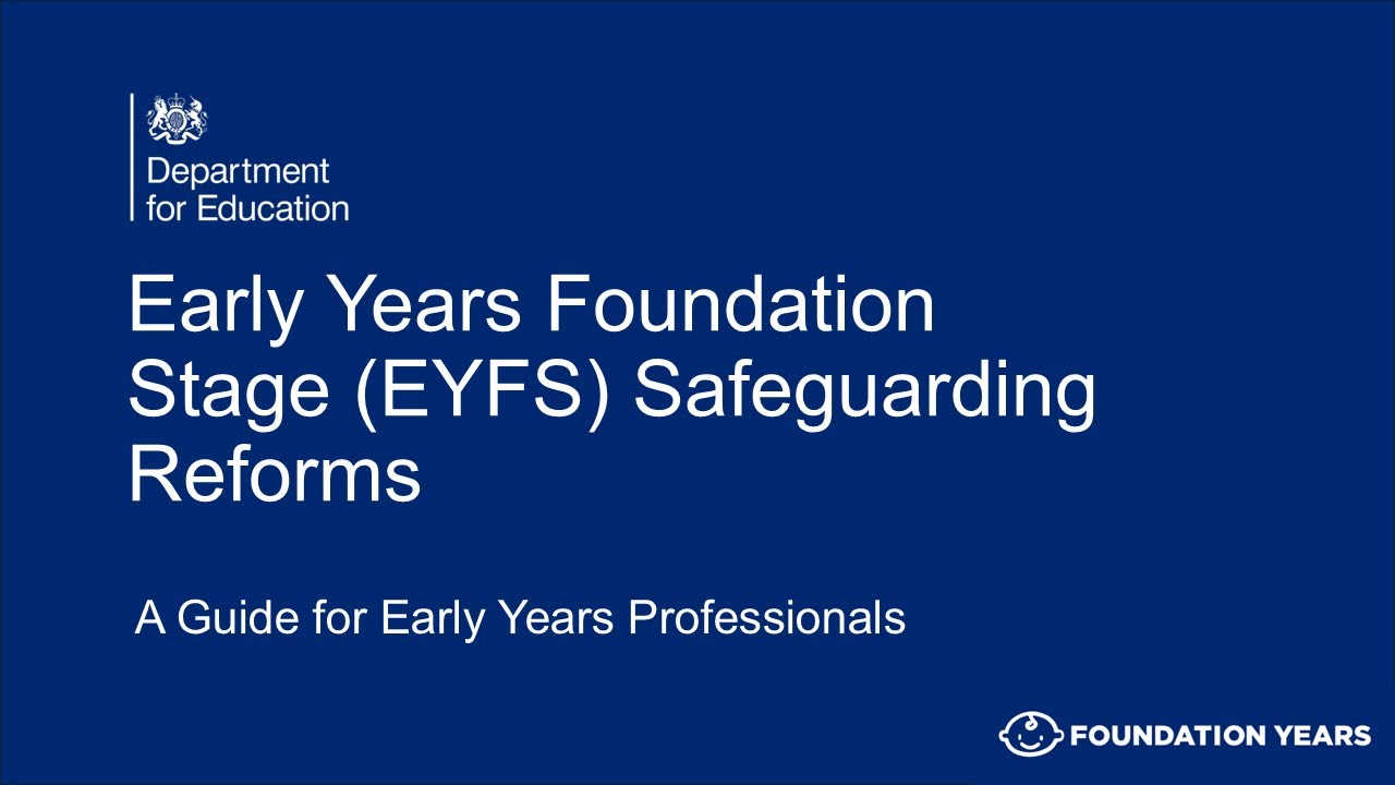 Early Years Foundation Stage (EYFS) Safeguarding Reforms 2025