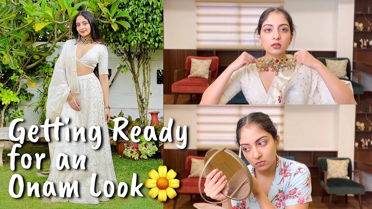 Getting Ready for an Onam Look 🌼 | Ishaani Krishna.