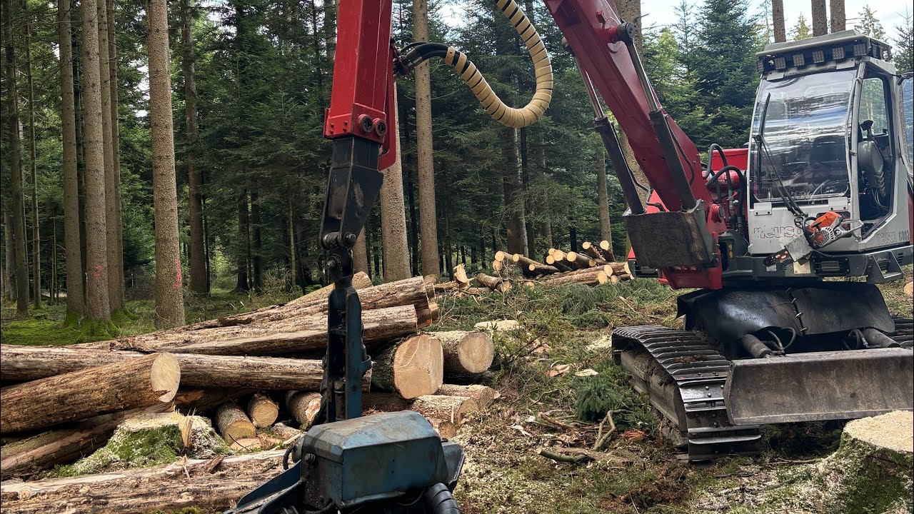Erster Einsatz mit neuen Motor und neuer Zusatzpumpe Neuson HVT Stihl 400 1 Eder Titan 50