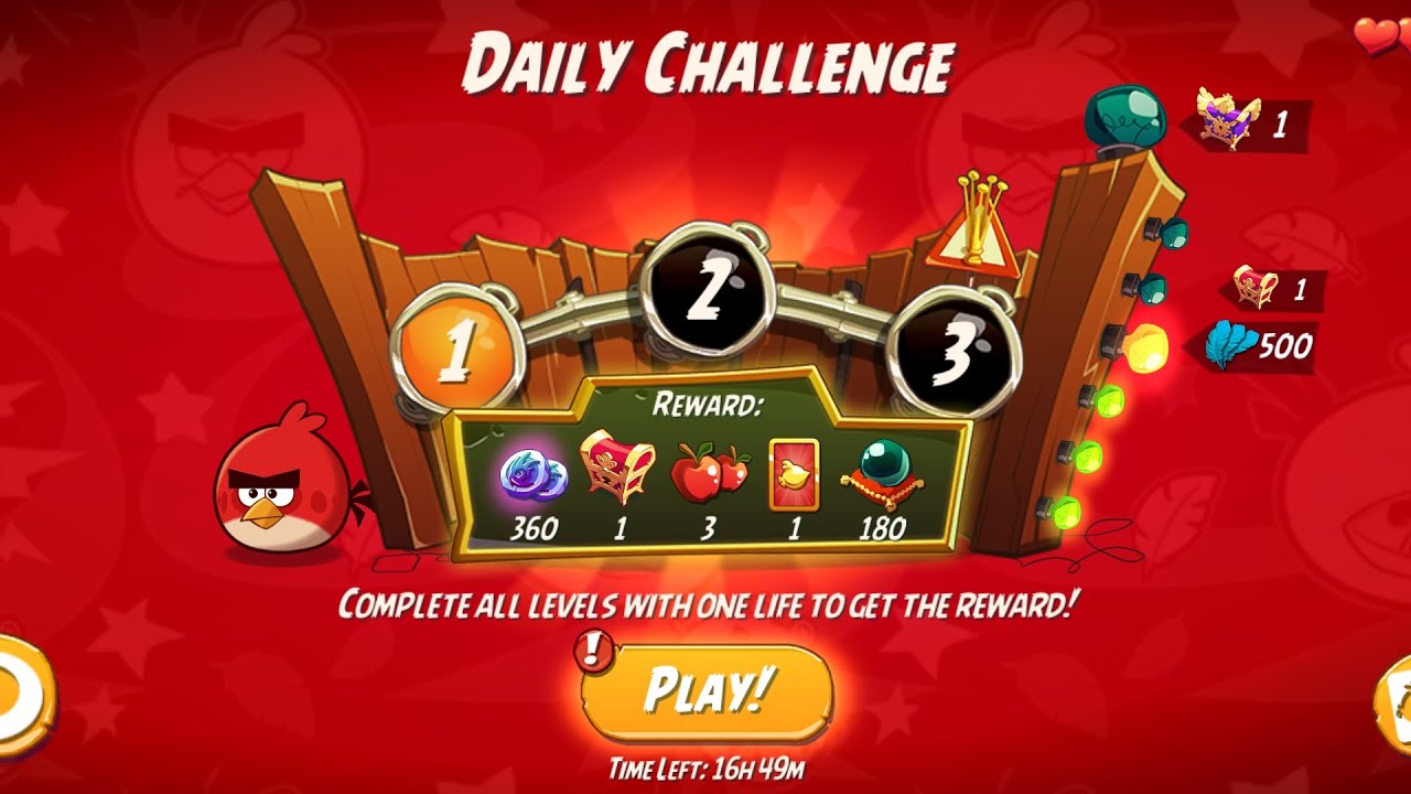 Angry Birds 2 AB2 Daily Challenge 4-4-5 Rooms