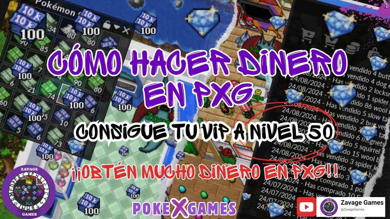 (POKEXGAMES) GUÍA de Cómo hacer DINERO en PXG | Consigue tu VIP a menos de nivel 50!!