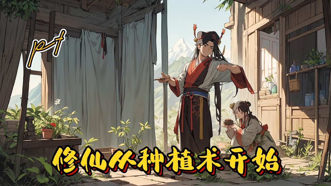 🌾【修仙從種植術開始】P1 你以粗糙手法勉強種植成活一階靈植【翠芽米】，經驗值+0.1！一階靈植【翠芽米】生機壯大，你獲得【翠芽靈蘊】（1%）以面板加持，得草木反饋。#修仙 #玄幻小說#種田#逆襲