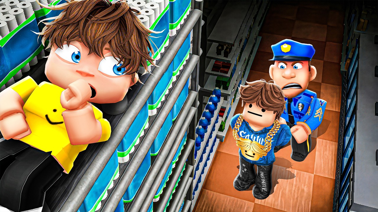 TRAPPED in ROBLOX MEGA STORE