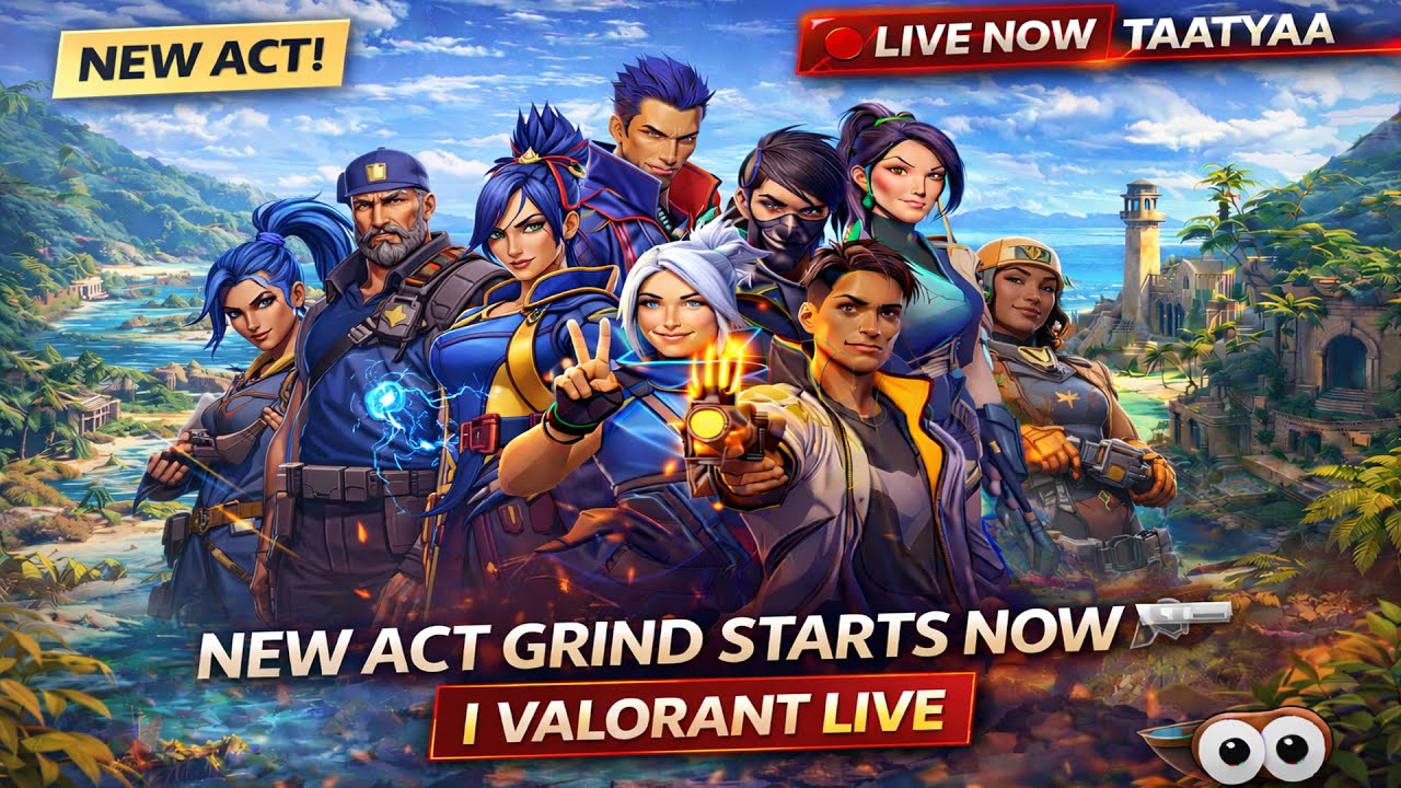🔴NEW ACT GRIND STARTS NOW 🔫 | VALORANT LIVE #valorant #valorantlive #valrantindia
