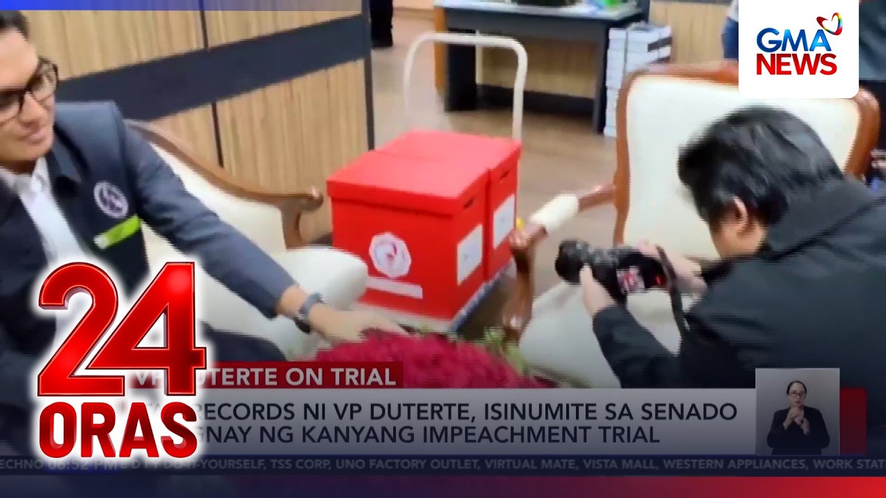 Tax records ni VP Sara Duterte, isinumite sa Senado kaugnay ng kaniyang impeachment trial | 24 Oras