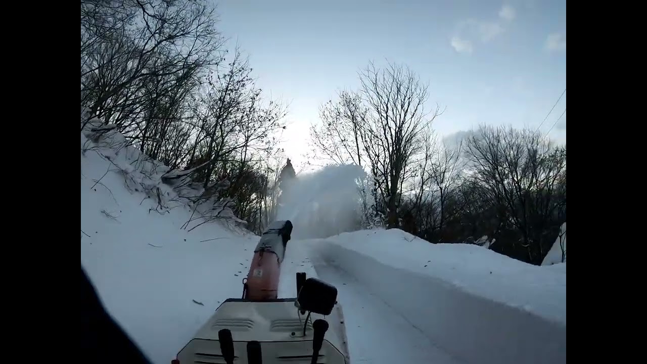 ヤンマー除雪機 YSRA100DX-E 進入路除雪②R8.1.10