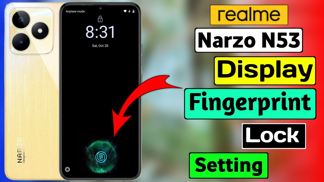 Realme Narzo N53 Me Display Fingerprint Lock Kaise Lagaen