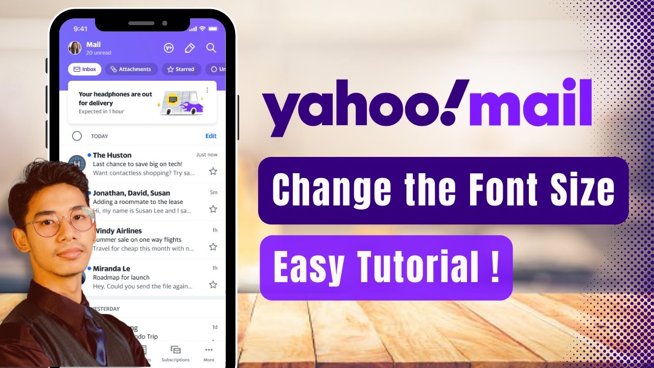 How to Change Font Size in Yahoo Mail !