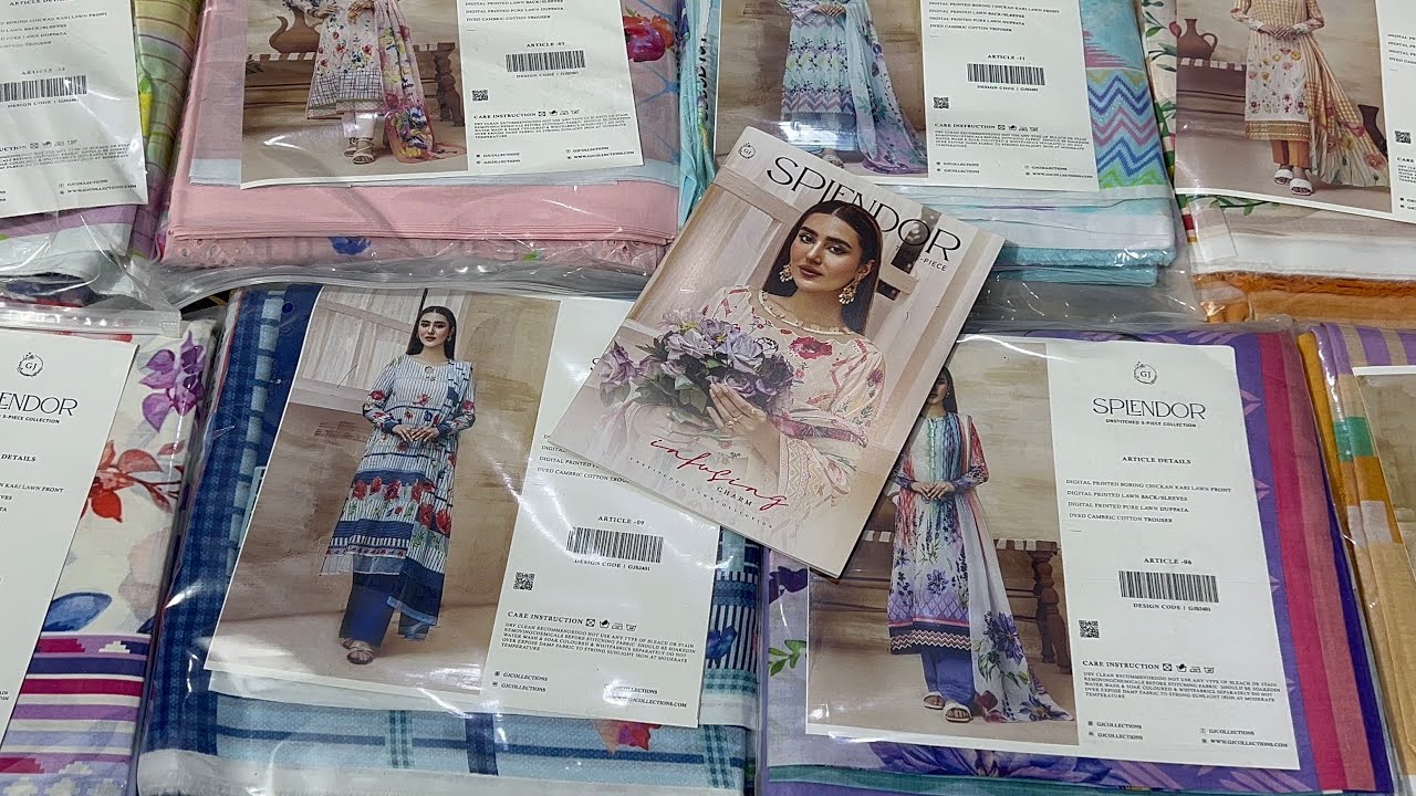 Splendor By Gull Jee | Chikankari Boring Lawn | Wholesale market | Gull jee Fabrics | #gulljee