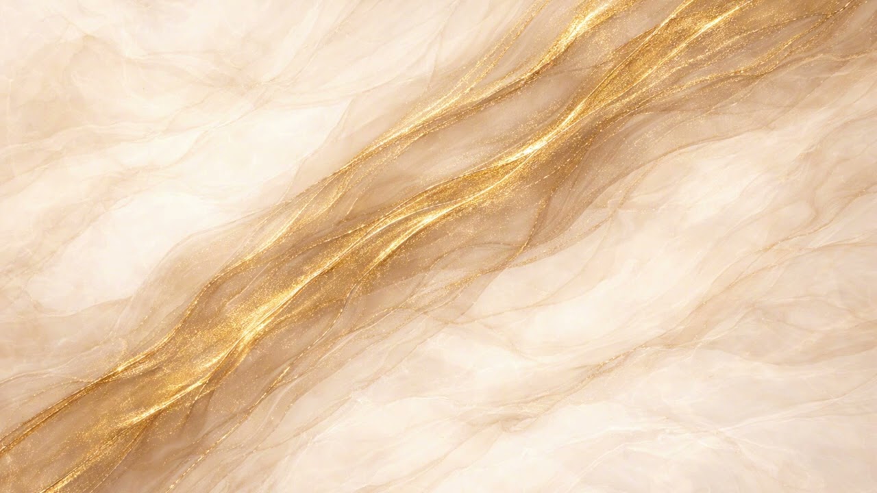 Abstract Gold Marble Waves 4K | Luxury Neutral TV Art Elegant Modern Wall Decor