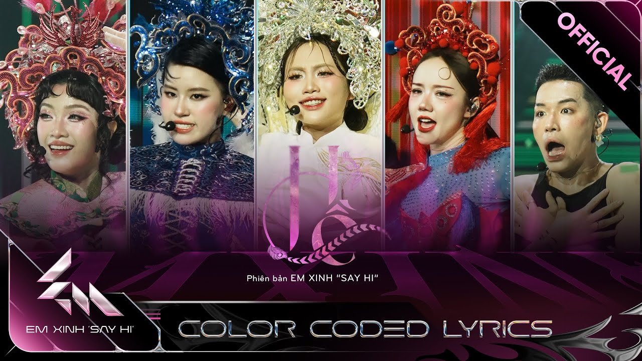 [Color Coded Lyrics] HỀ - Ph&aacute;o, Chi X&ecirc;, Phương Mỹ Chi, Phương Ly, WEAN | Em Xinh Say Hi