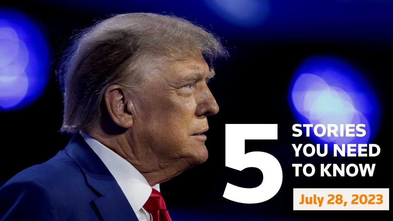 July 28, 2023: Trump docs case, Biden in Maine, &lsquo;Newburgh Four,&rsquo; IS victims&rsquo; families sue, Niger