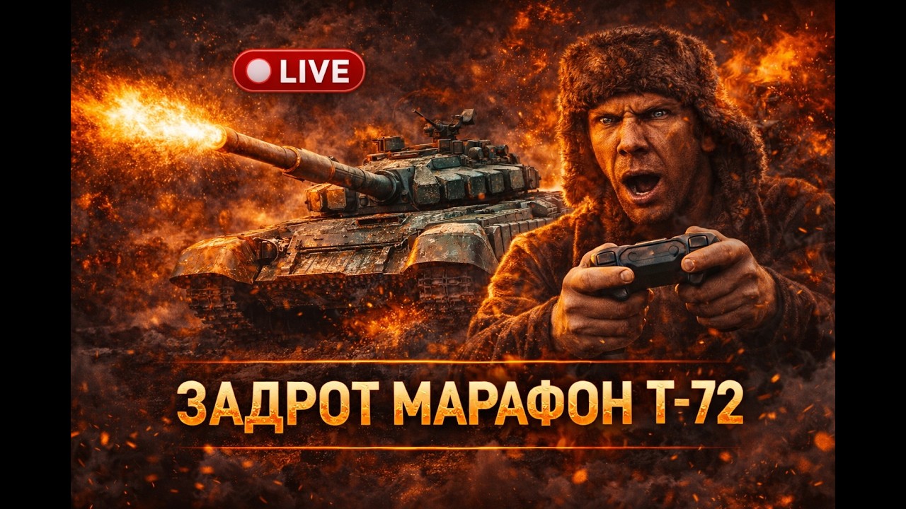 Задрот марафон Т-72Б3 / War Thunder / Танковые АБ / NVENC P3