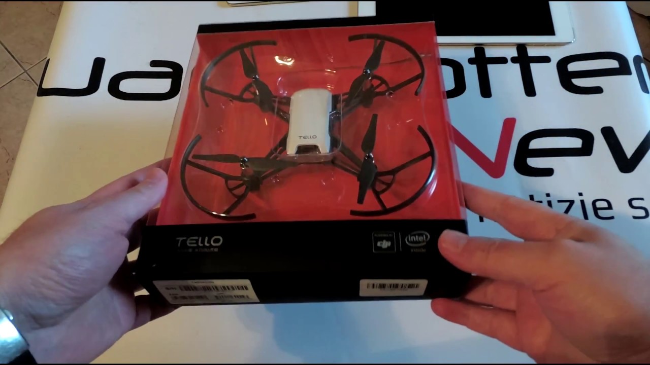 DJI RyzeTech TELLO, unboxing e prima accensione