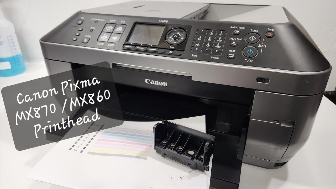 How To Replace Printhead in Canon Pixma MX860 MX870 Printer